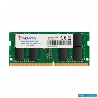 Memorie RAM Adata Adata RAM Sodimm 8GB DDR4 (1X8Gb) 3200MHZ Cl22 1,2V