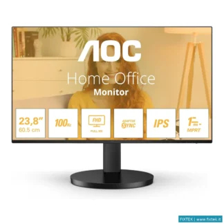 Monitor LED Aoc Aoc Monitor 23,8 LED IPS FHD 16:9 1MS 250 Cdm 120HZ, Vga/Hdmi, Multimediale