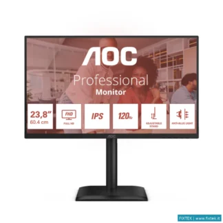Monitor LED Aoc Aoc Monitor 23,8 LED IPS FHD 16:9 4MS 300 Cdm 120HZ, Pivot, Vga/Dp/Hdmi, Multimedial