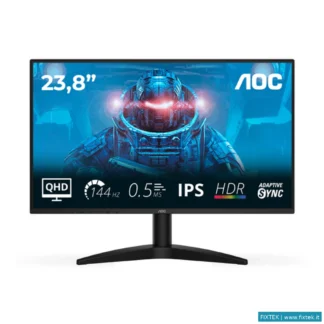 Monitor Gaming Aoc Aoc Monitor Gaming 23,8 LED IPS QHD 16:9 0,5Ms 144HZ 300 Cdm, Dp/Hdmi