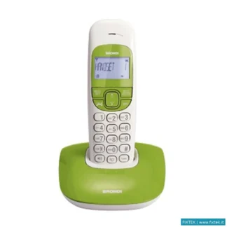 Telefonia Fissa E Cordless Brondi Brondi Telefono Cordless Nice Bianco/Verde