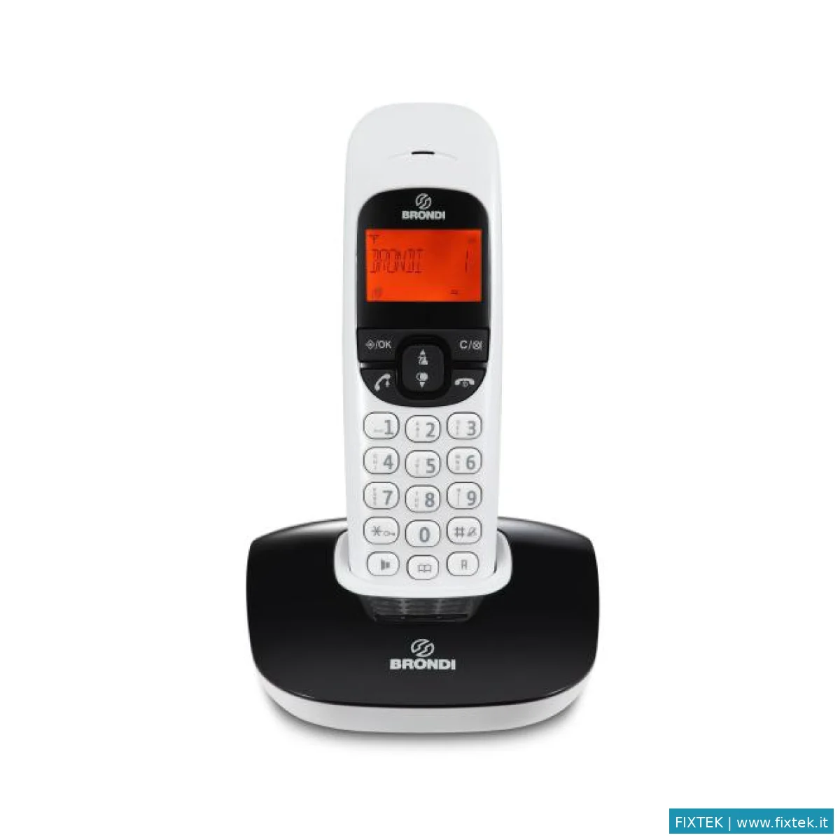 Telefonia Fissa E Cordless Brondi Brondi Telefono Cordless Nice Nero/Bianco