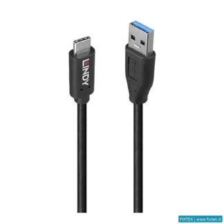 Cavi USB Lindy Cavo USB 3.2 Tipo A A C, 10GBPS, Grs, 0.5M - USB Tipo A Maschio A C Maschio