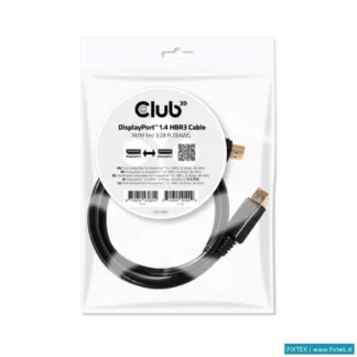 Cavi Hdmi/Vga/Dvi/Dp Club3D Club3D Displayport 1.4 Hbr3 Cable Male / Male 1M/3.28FT