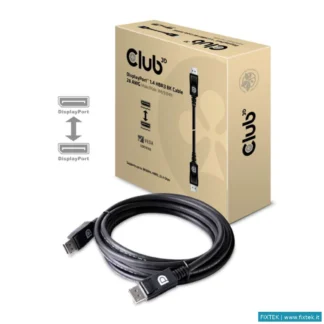 Cavi Hdmi/Vga/Dvi/Dp Club3D Club3D Displayport 1.4 Hbr3 Cable Male / Male 3 Meters /9.84Ft
