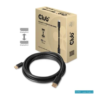 Cavi Hdmi/Vga/Dvi/Dp Club3D Club3D Displayport 1.4 Hbr3 Cable Male / Male 4 Meters/13.12Ft.8K @60Hz