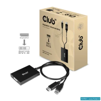 Adattatori Club3D Club3D Displayport To Dual Link Dvi-I Dual Link Active Adapter Max Res 4K30HZ
