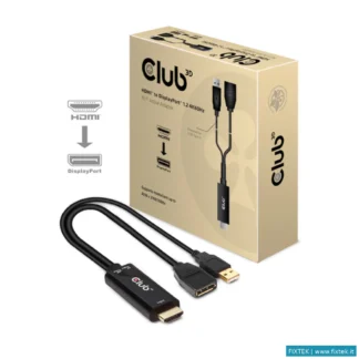 Adattatori Club3D Club3D HDMI 2.0 To Displayport 1.2 4K60HZ HDR M/F Active Adapter