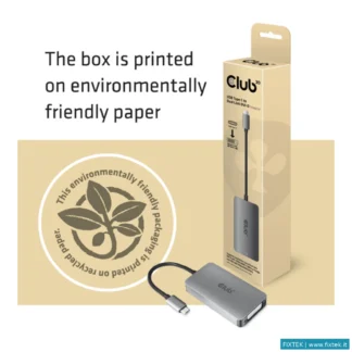 Adattatori Club3D Club3D USB Type C To DVI I Dual Link Supports 4K30HZ Resolutions - Hdcp Off