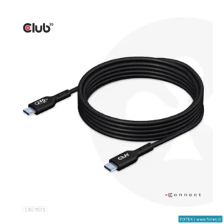 Cavi USB Club3D Club3D Usb2 Type-C Bi-Directional Cable, Data 480MB, PD 240W(48V/5A) Epr M/M 2M/6.56