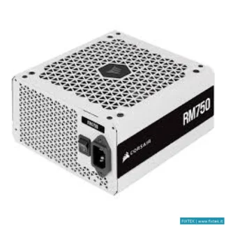 Alimentatori Corsair Corsair Alimentatore Rm750E White, 750 Watt, Cybenetics Gold Certified, Fully M