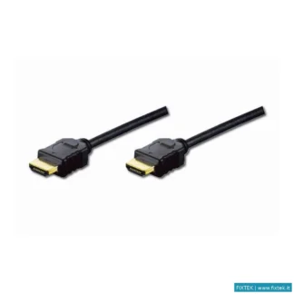 Cavi Hdmi/Vga/Dvi/Dp Digitus Digitus Cavo HDMI 3D Con Ethernet Doppia Schermatura Mt. 3