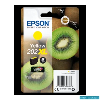 Cartucce Inkjet Epson Epson Cart Ink Giallo 202XL Kiwi Conf Singola Ad Alta Capacita