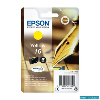 Cartucce Inkjet Epson Epson Cart Ink Giallo Per Wf-2510Wf, Wf-2520Nf, Wf-2530Wf Wf-2540Wf Serie 16 P