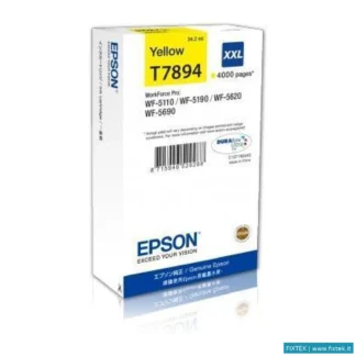 Cartucce Inkjet Epson Epson Cart Ink Giallo Xxl Per Wf-5620, Serie Torre Di Pisa