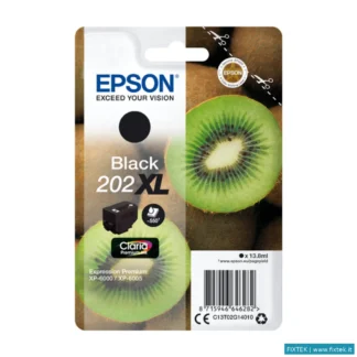 Cartucce Inkjet Epson Epson Cart Ink Nero 202XL Kiwi Conf Singola Ad Alta Capacita