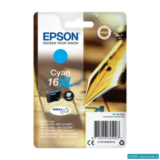 Cartucce Inkjet Epson Epson Cart Ink Xl Ciano Per Wf-2510Wf, Wf-2520Nf, Wf-2530Wf Wf-2540Wf Serie 16