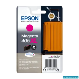 Cartucce Inkjet Epson Epson Cartuccia Valigia 405 Magenta Inkjet Alta Capacita C13T05H34010 No Blist