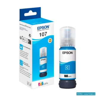 Cartucce Inkjet Epson Epson Flacone Ink Ciano 70ML Per Serie Eco Tank, 107