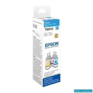 Cartucce Inkjet Epson Epson Flacone Ink Ciano 70ML Per Serie L Eco Tank, T6641