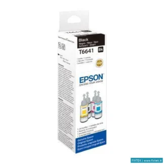 Cartucce Inkjet Epson Epson Flacone Ink Nero 70ML Per Serie L Eco Tank, T6641