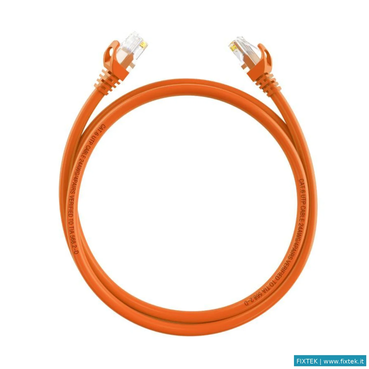 Cavi Di Rete Hikvision Hikvision Cavo Cat6, U/Utp, 24AWG, Cu, Arancione, 0.5M
