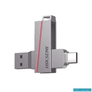 Memorie USB Hikvision Hikvision Pen Disk USB Flash USB 3.2 64GB E307 Dual Slim Metal Case Silver