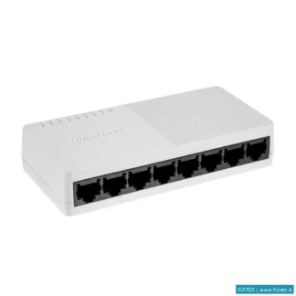 Switch E Hub Hikvision Hikvision Switch 8 Porte Gigabit Plastico, L2, Unmanaged, RJ45 Ports, Desktop