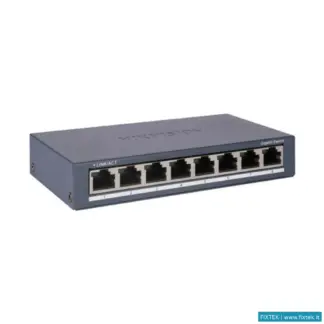 Switch E Hub Hikvision Hikvision Switch 8 Porte Gigabit RJ45 Ports, Desktop Steel Case Unmanaged Swi