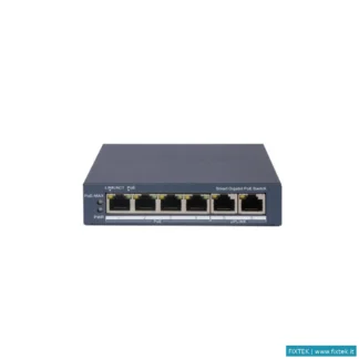 Switch E Hub Hikvision Hikvision Switch L2, Smart Managed, 4 Gigabit RJ45 Poe Ports, 2 Gigabit RJ45