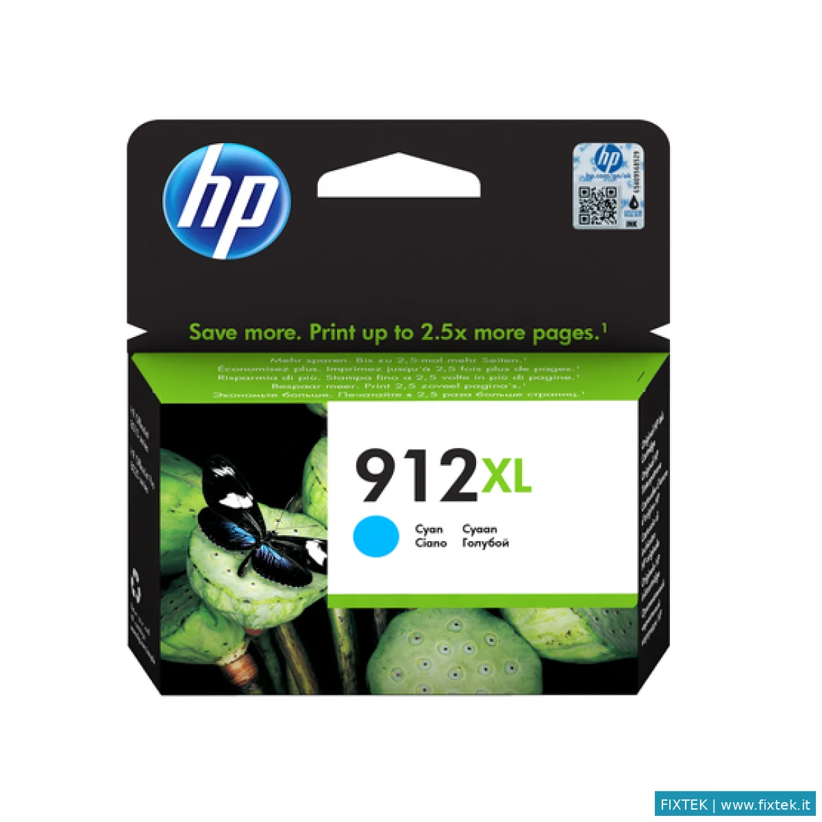 Cartucce Inkjet Alta Rotazione HP HP Cart Ink Ciano N. 912XL Per Officejet 8012, 8013, 8014, 8015, 8