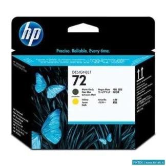 Consumabili Plotter HP HP Cart Ink Testina Nero Opaco E Giallo Per Designjet T1100, N. 72