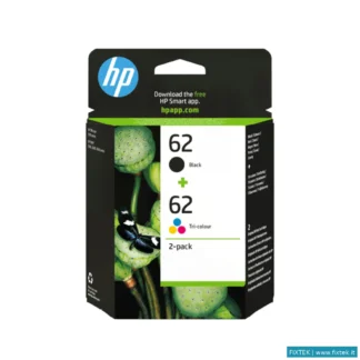 Cartucce Inkjet HP HP Cart. Ink Tricomia/Nero, 62 Combo