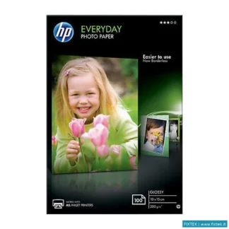 Carta Ed Etichette HP HP Carta Fotografica Lucida HP Everyday Glossy Photo Paper - 100 Fogli/10X 15