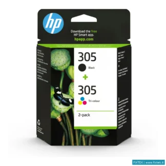 Cartucce Inkjet HP HP Cartuccia 305 Multicolor Nero+Colore Inkjet Standard, Conf 2 Cartucce