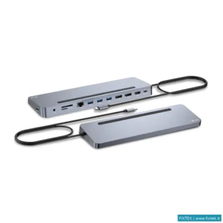 Docking Station I-Tec I-Tec Docking Station USB-C Metal Ergonomic Display Con Power Delivery 100W