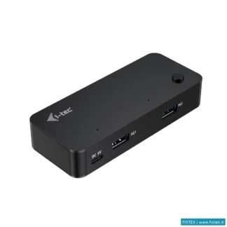 Hub USB I-Tec I-Tec Hub Kvm Universale, 2X Usb-C, 2X USB-A 3.0 Port