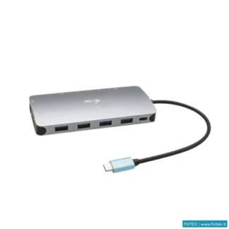 Docking Station I-Tec I-Tec Nano Docking Station USB-C Con 3 Display, Power Delivery 100W, Rivestime