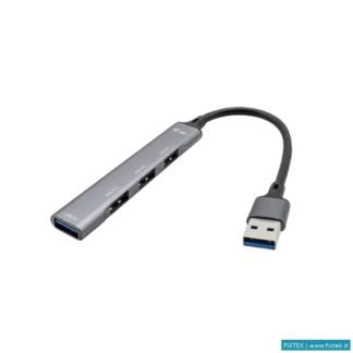 Hub USB I-Tec I-Tec USB 3.0 Metal Hub 1X USB 3.0 + 3X USB 2.0