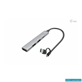 Hub USB I-Tec I-Tec Usb-C/Usb-A,Hub 1X USB 3.0 + 3X USB 2.0,Metal