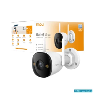 Telecamere Ip Imou Imou Bullet 3 3K Telecamera Esterna 5MP Full Color Con Wi-Fi 6, Sirena, Faretto E