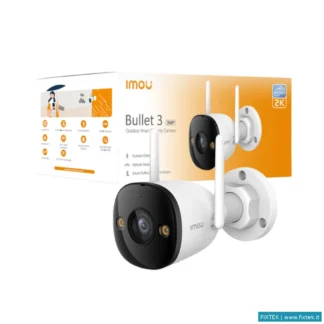 Telecamere Ip Imou Imou Bullet 3MP 2K Telecamera Esterna Full Color, Wi-Fi 6, Sirena, Faretto E Ip67