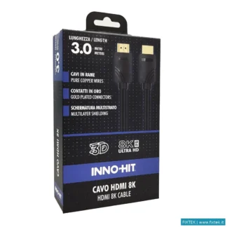 Cavi Hdmi/Vga/Dvi/Dp Innohit Innohit Cavo HDMI 8K Contatti Oro 60HZ 3 Mt