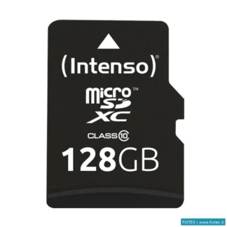 Memorie Flash Intenso Intenso Micro Sdhc 128GB Classe 10 + Adattatore SD