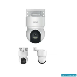 Telecamere Ip Iswi Isiwi Telecamera Alimentata Redi On 2K Pt Per Esterno Ir LED E Showcolor Audio Bi