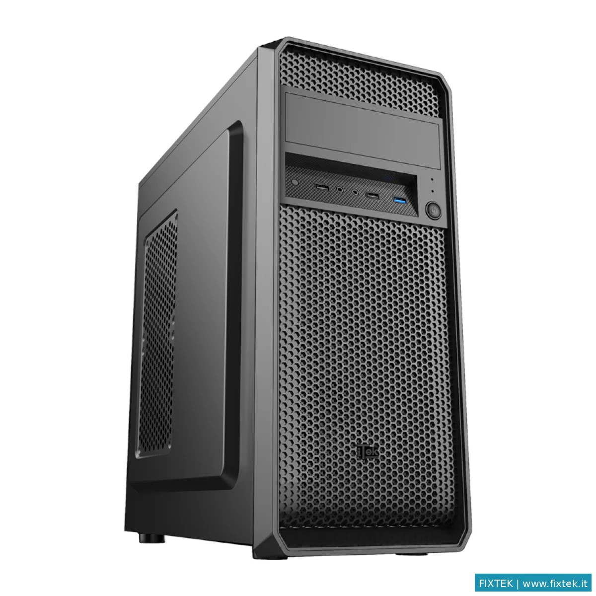 Case Itek Itek Case Prime Dark - Middle Tower, Atx, 500W, Usb3.0, 12CM Fan