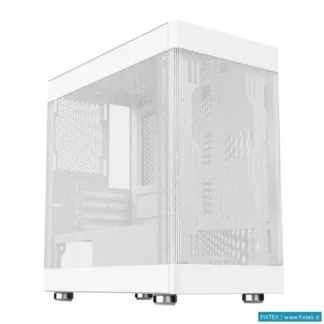 Case Itek Itek Case Promesh 35B, Gaming Office Mini Tower Matx, Type-C, 2XUSB3, 3 Lati Mesh, White