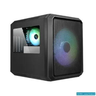 Case Itek Itek Case Qbo 8, Evo, Micro Atx, Usb3, 200MM Argb Fan, 120MM Fan, Card Reader, 3 Finestre