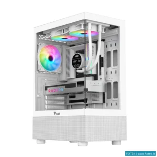 Case Itek Itek Case Showbui 33W,GAMING Tower Atx, 12CM Argb Fan, Usb3, Side Front Panel Temp Glass