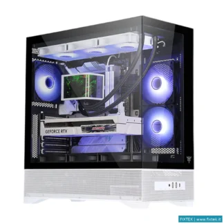 Case Itek Itek Case Showbui 37WB Gaming Tower Atx 3X12CM Argb Fan Type-C 2XUSB3.0 Side Front Panel T